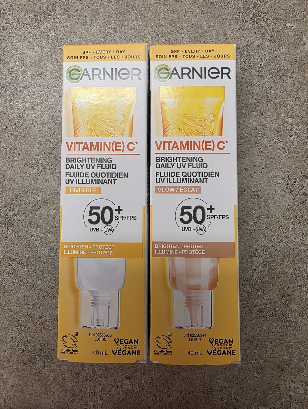 Garnier Vitamin C Brightening UV Fluid SPF 50 Bundle